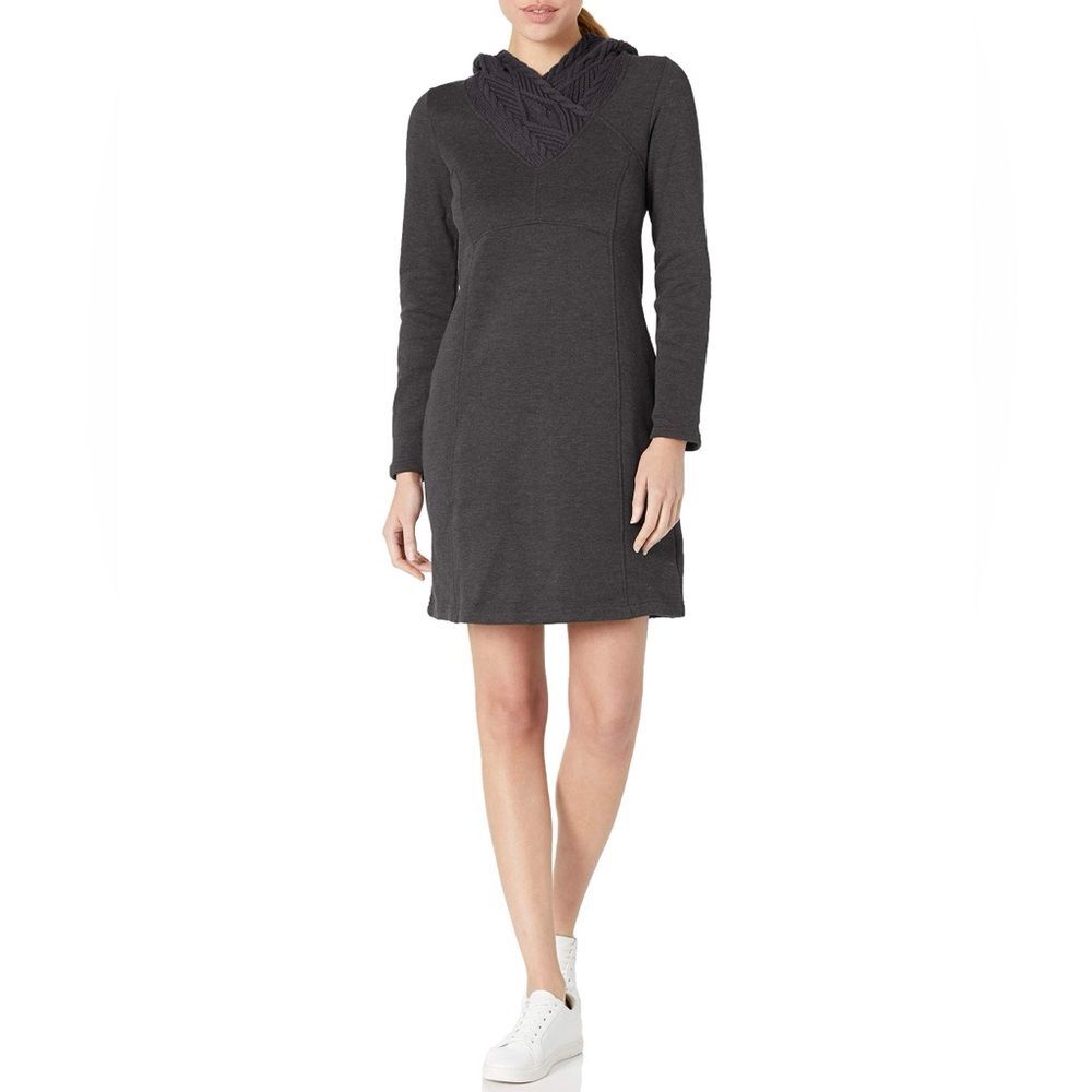 prAna Women's cable knit hooded Maud Dress Size L